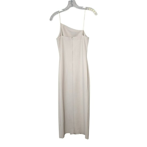 Bec + Bridge Size 8 Dominique Asym Dress Vanilla Bean Midi Slit NWT Excellent - Picture 3 of 8